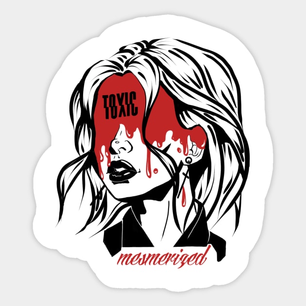 Mesmerized Sticker by zxnkedink